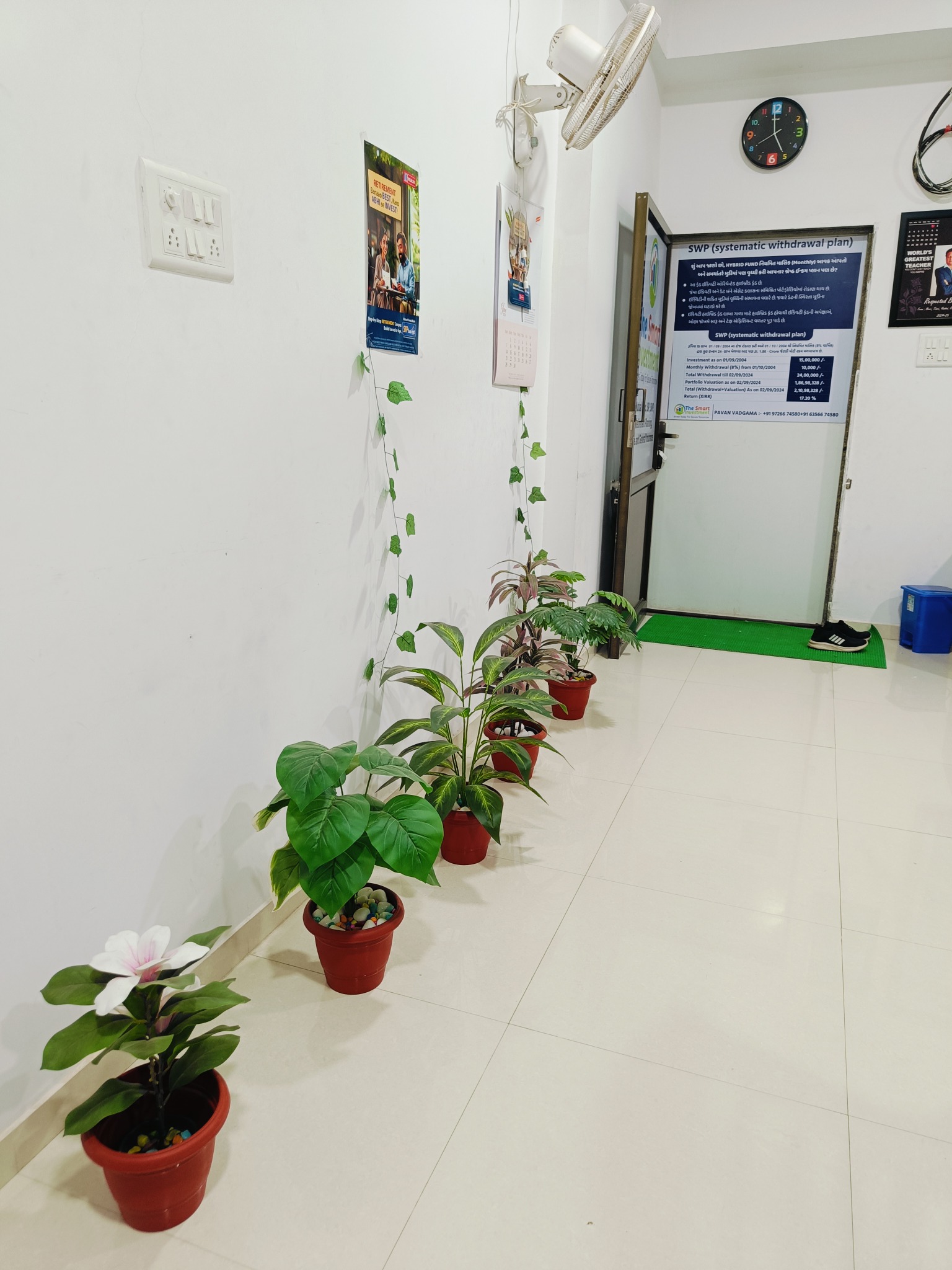 The SMART Investment office corridor